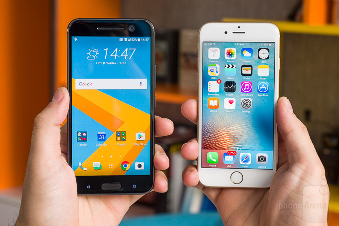 HTC10とiPhone6sを比較-デザイン編