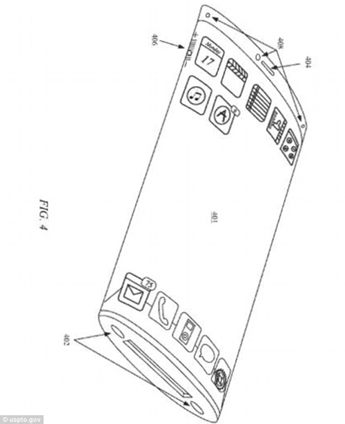 Appleが曲面ディスプレイの特許を取得