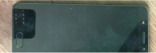Galaxy Note7の非エッジスクリーン実機画像