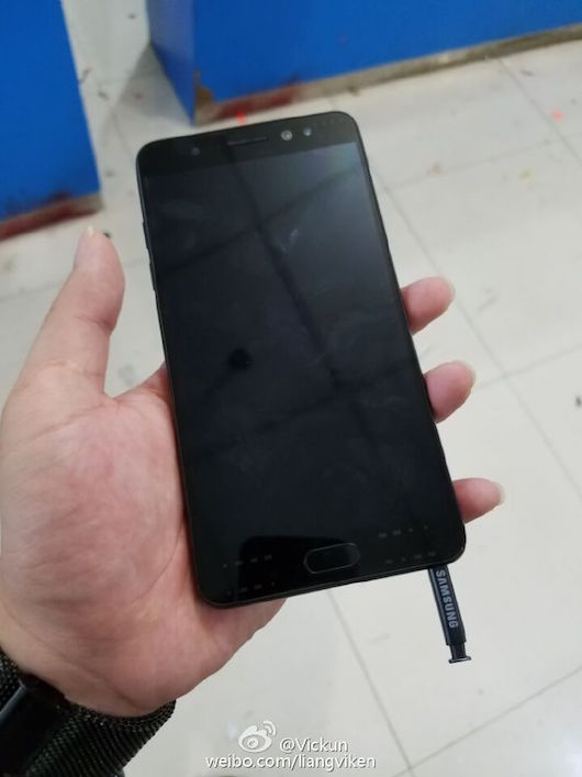 Galaxy Note7の非エッジスクリーン実機画像