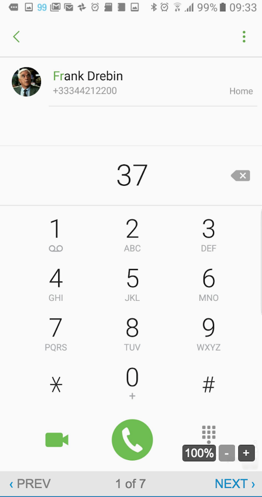 Galaxy Note7の電話帳・メッセージ・Eメール・カレンダーアプリ