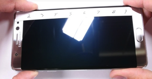 Galaxy Note7のゴリラガラス5の硬度テスト