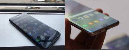 Galaxy Note7とGalaxy S7 edgeディスプレイ比較