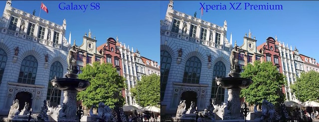 Xperia XZ PremiumとGalaxy S8カメラ比較