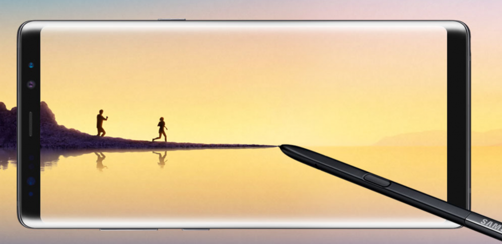 Galaxy Note8とGalaxy S8/S8+のデザイン比較〜Galaxy Note8〜